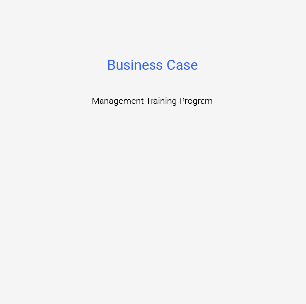 Business Case poster